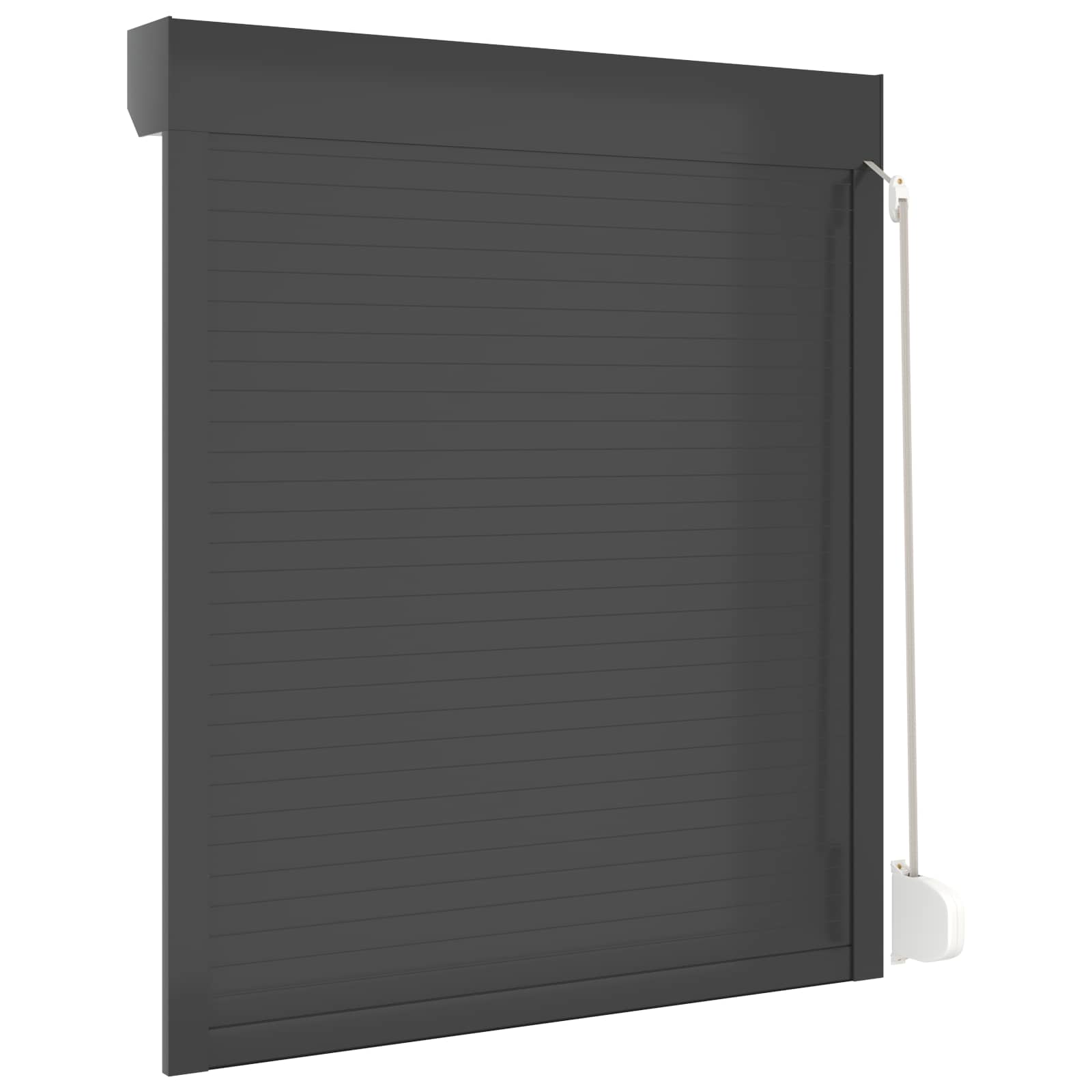 Rollladen Weiß 70 x 100 cm Aluminium und Polyurethan