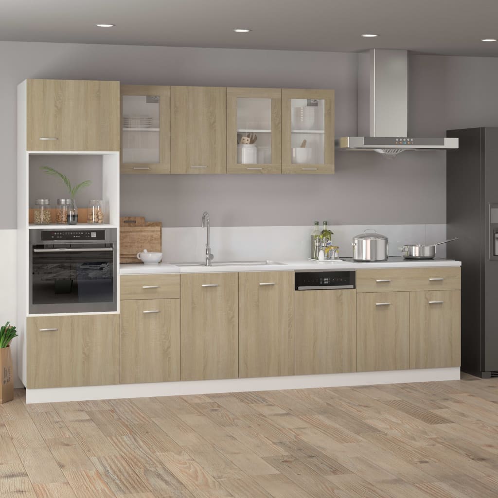 Spülenunterschrank Sonoma-Eiche 80x46x81,5 cm Holzwerkstoff