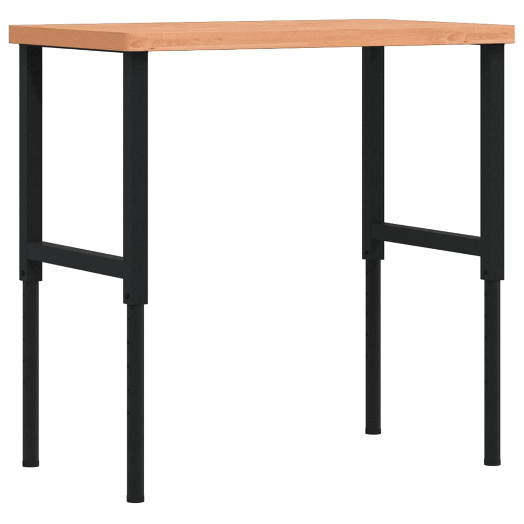 Werkbank 100x60x(71,5-98) cm Massivholz Buche Rechteckig