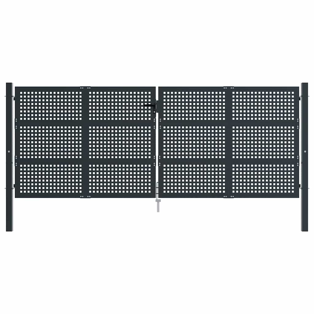 Gartentor Anthrazit 100x75 cm Stahl