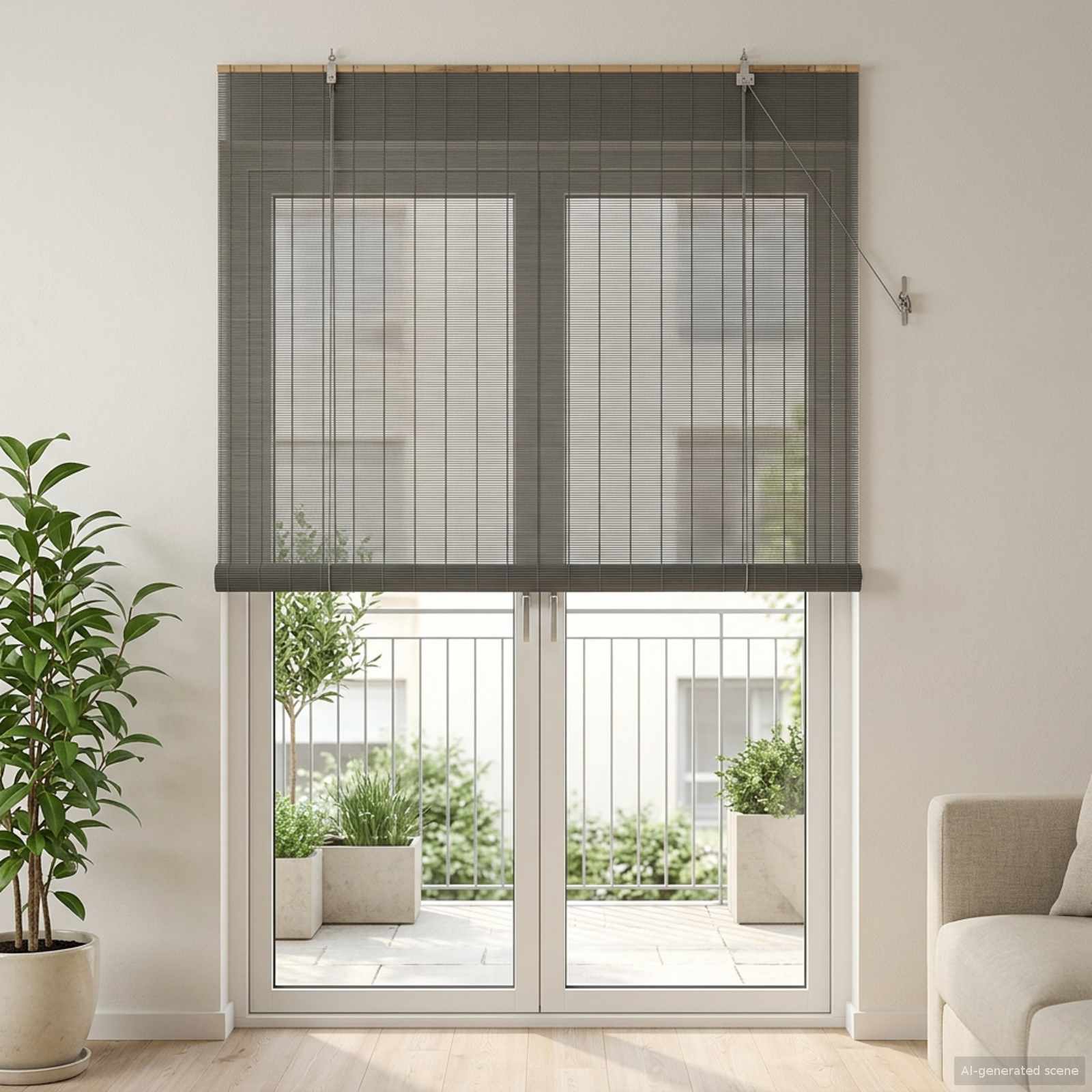 Bambusrollo Natur 80x160 cm