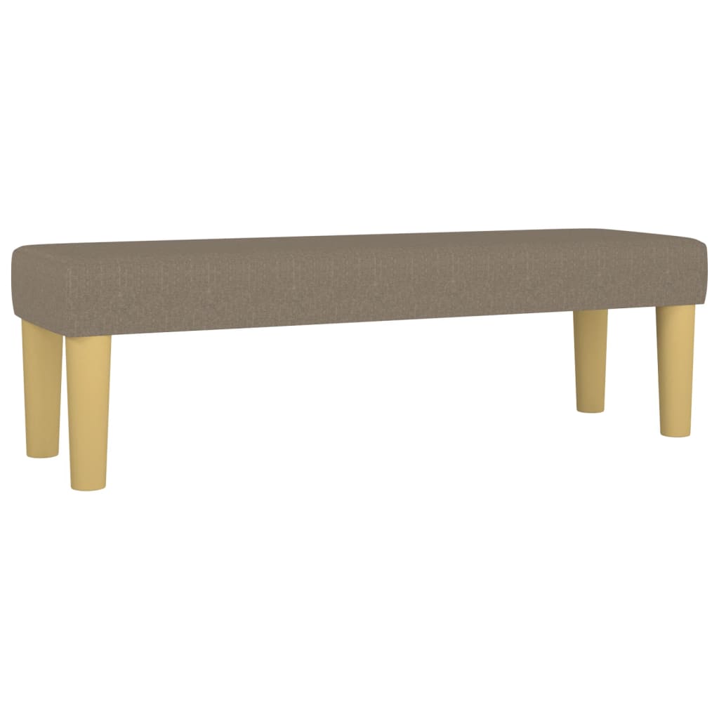 Sitzbank Hellgrau 70x30x30 cm Stoff