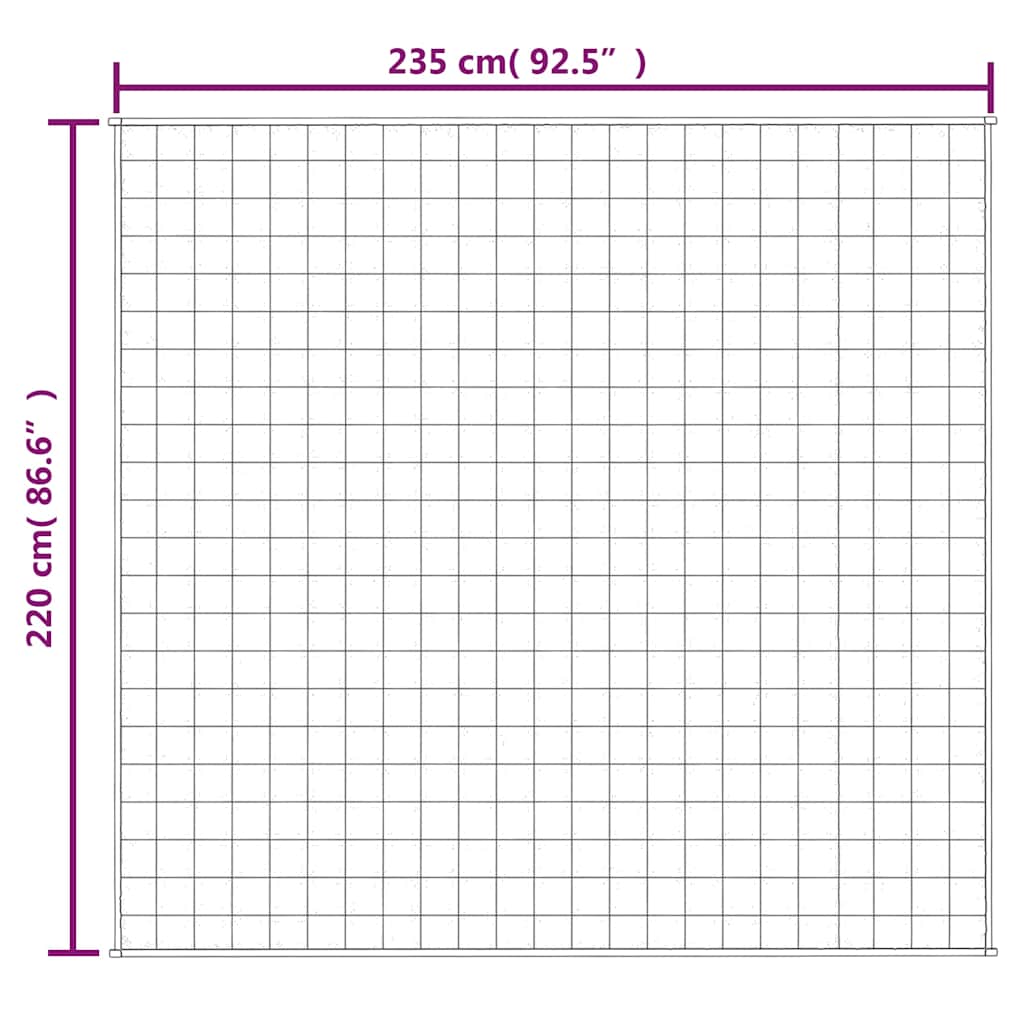 Gewichtsdecke Grau 122x183 cm 5 kg Stoff