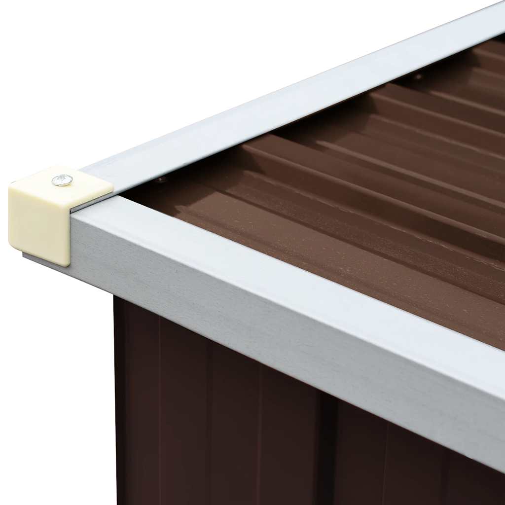 Brennholzlager aus verzinktem Stahl 330x84x152 cm Grau