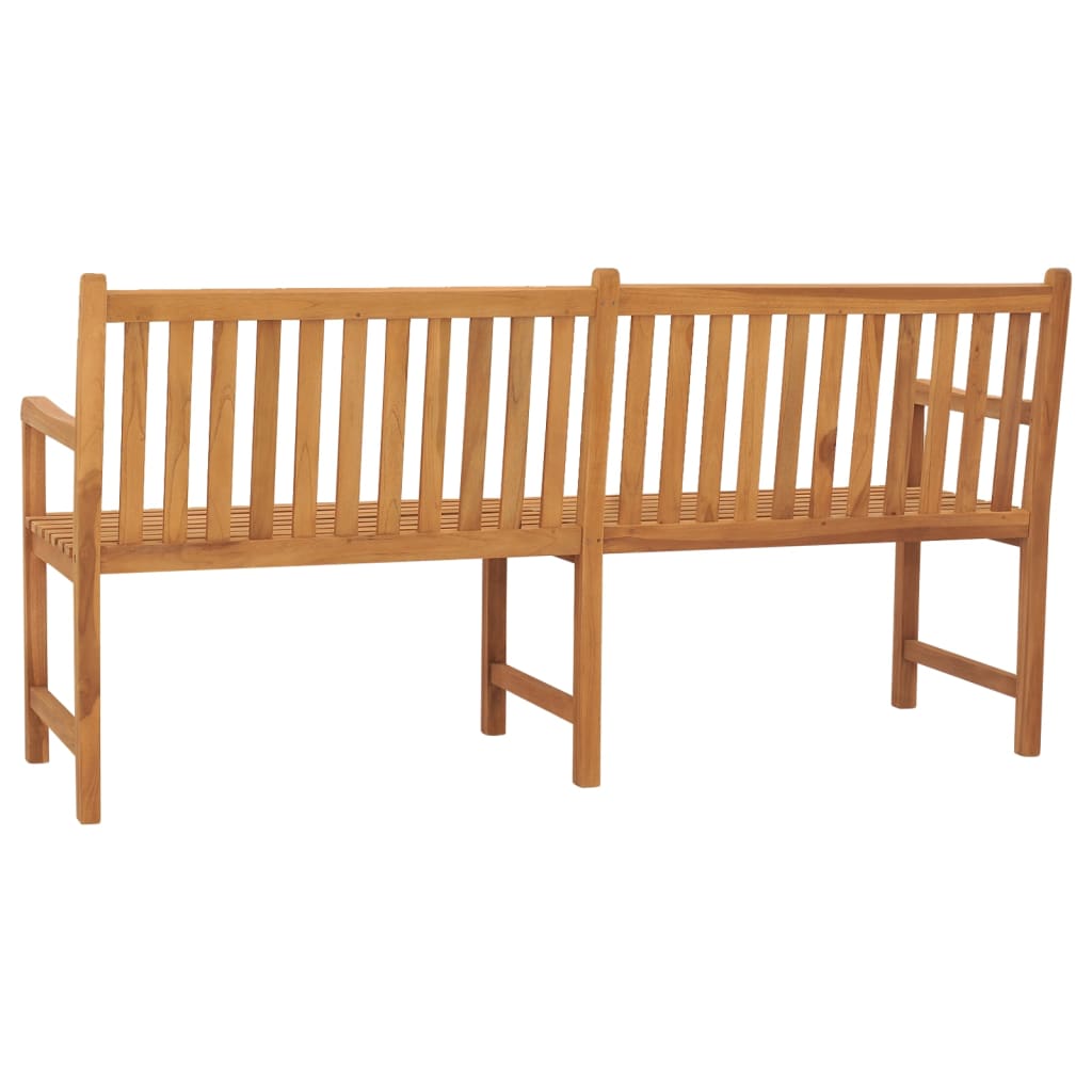Gartenbank 114 cm Massivholz Teak