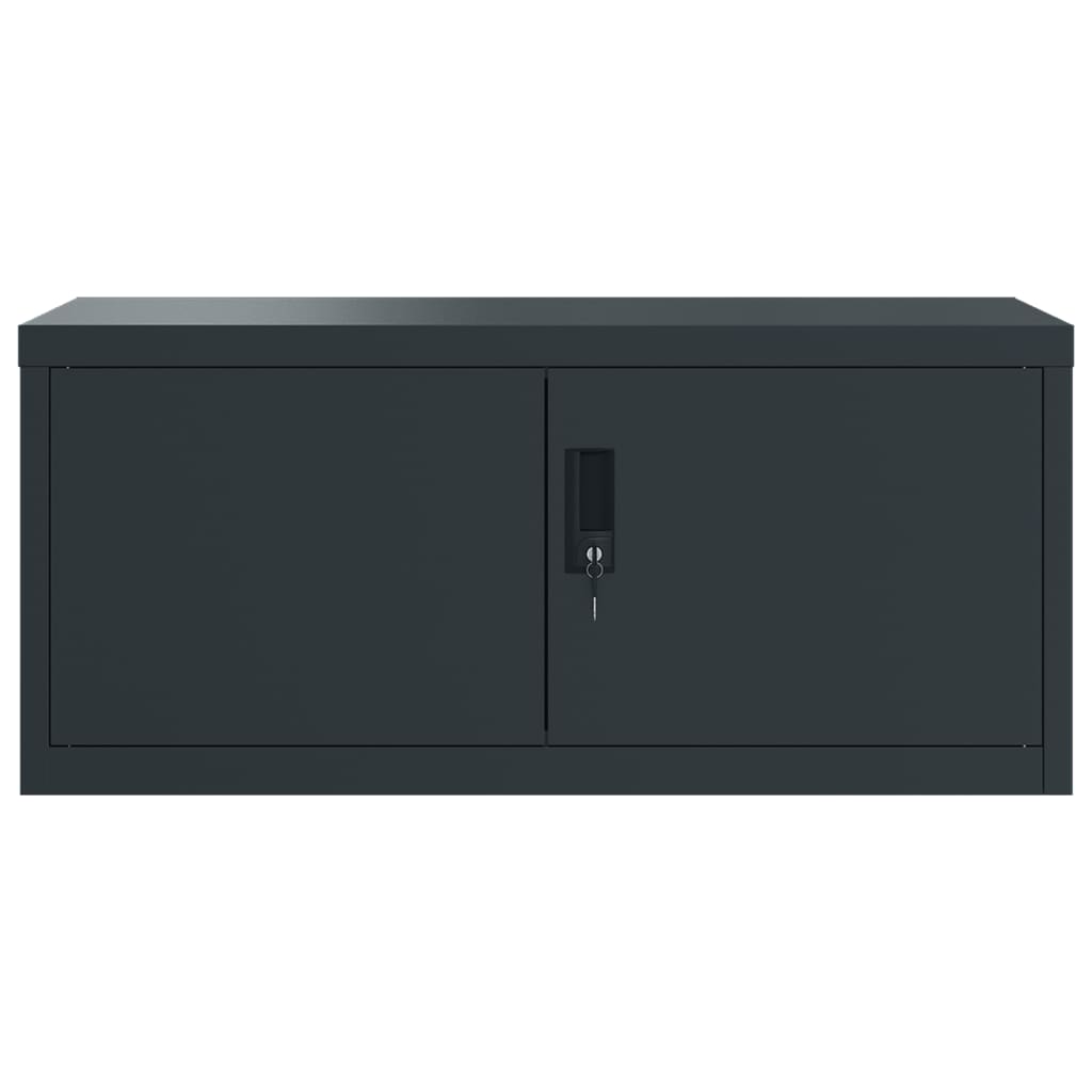 Aktenschrank Weiß 90x40x110 cm Stahl