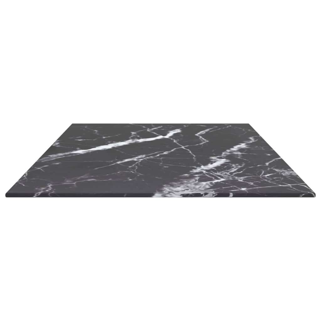 Tischplatte aus gehärtetem Glas quadratisch 700x700 mm