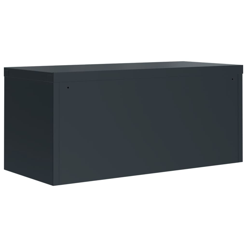 Aktenschrank Weiß 90x40x110 cm Stahl