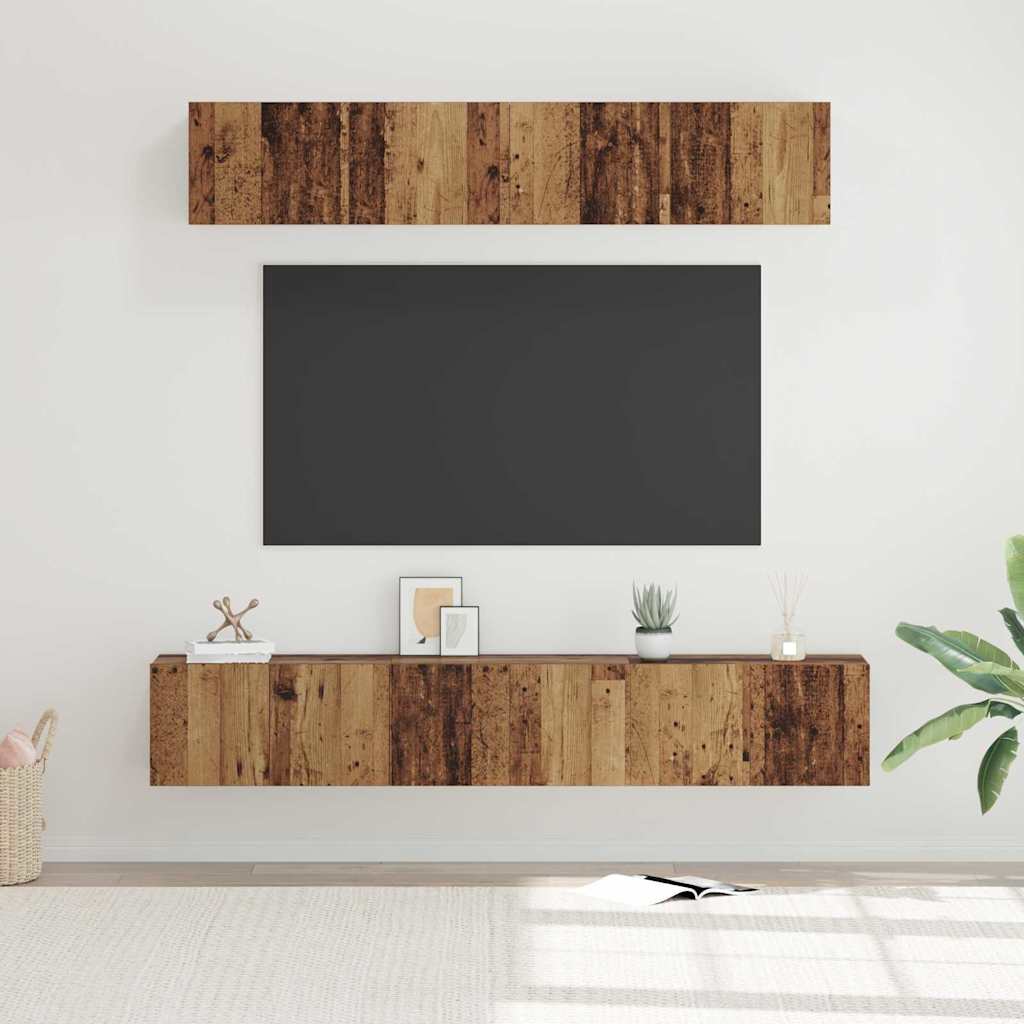 5-tlg. TV-Schrank-Set Weiß Holzwerkstoff
