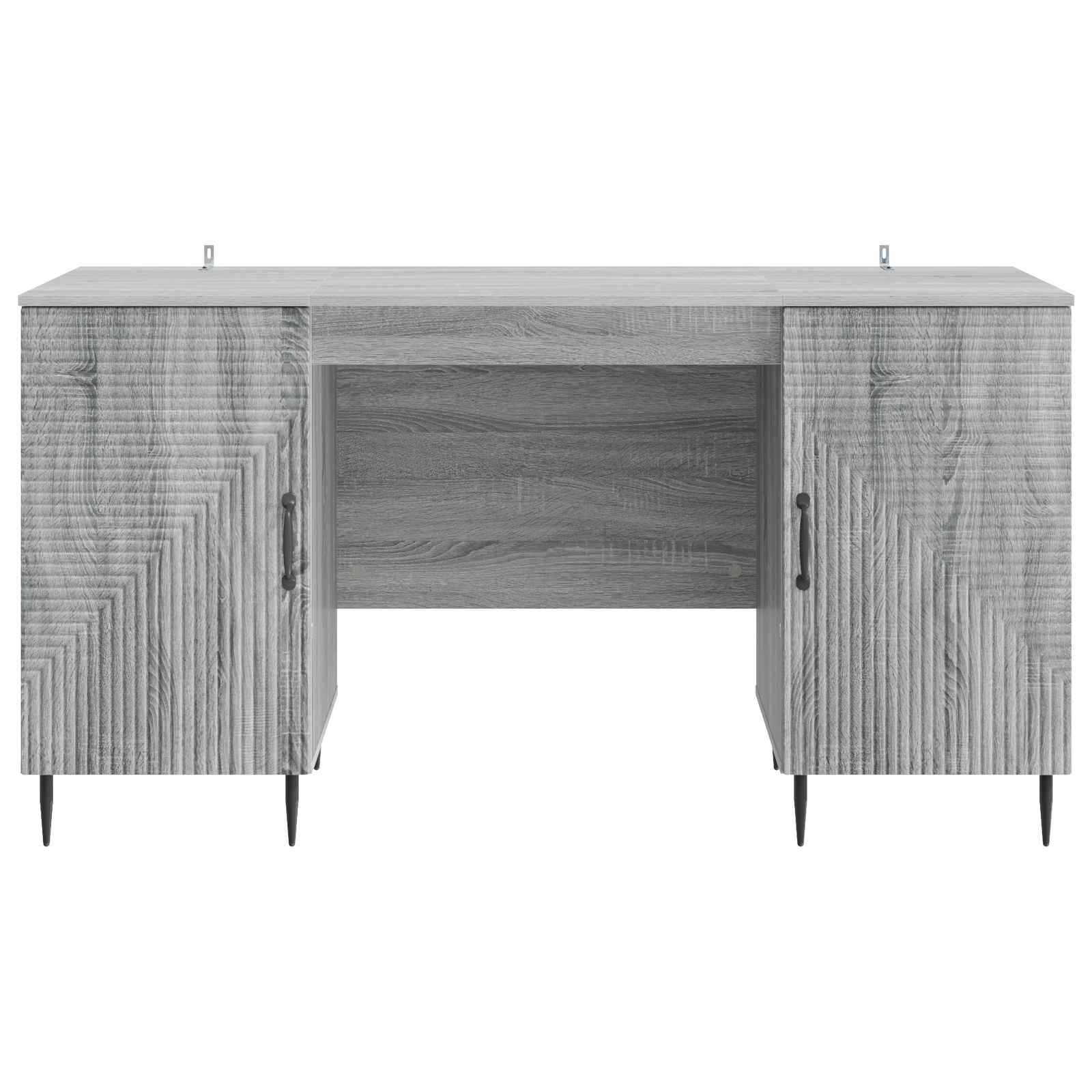 Schreibtisch mit Regal Schwarz 142,5 x 50 x 75 cm Holzwerkstoff