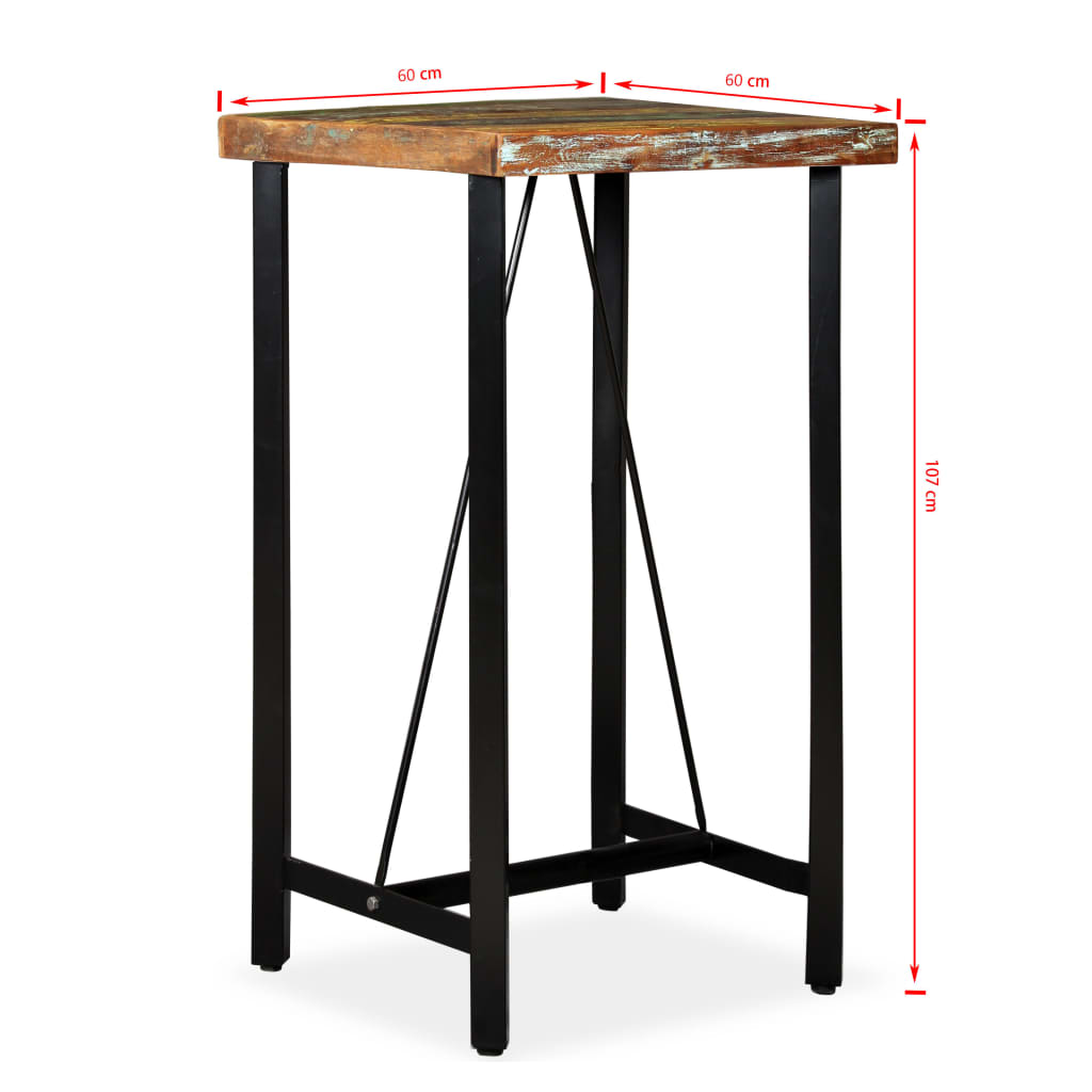 5-tlg. Bar-Set Altholz Massiv