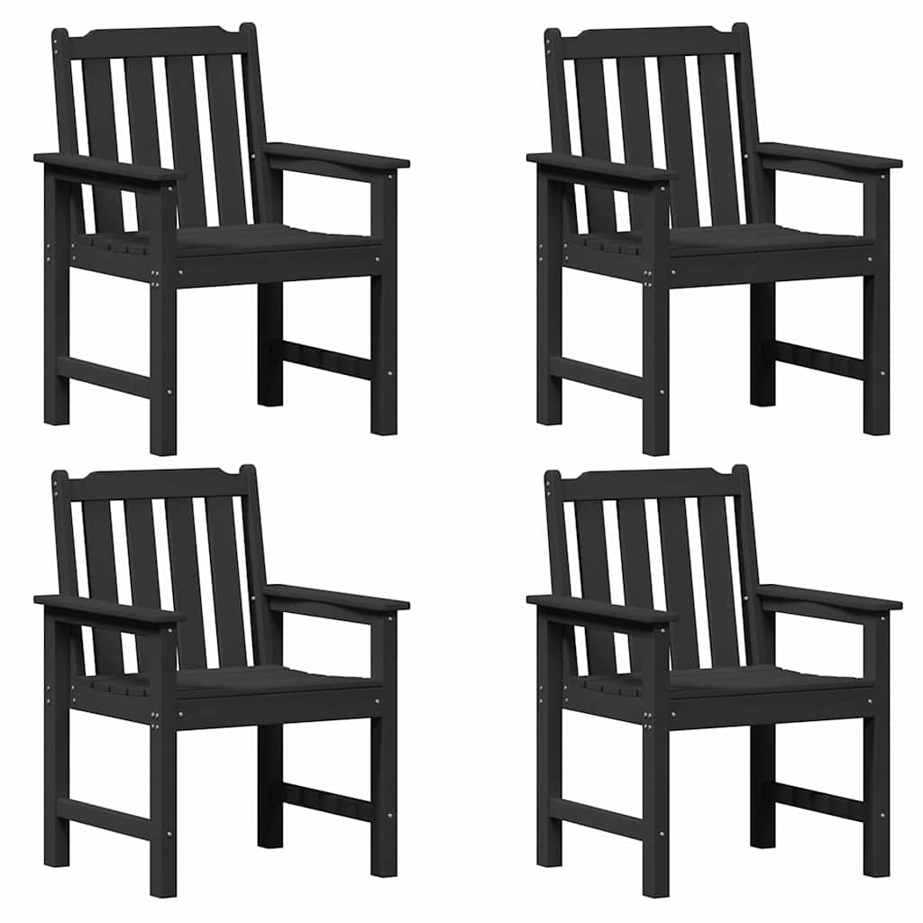 Gartenstuhl 4 pcs Weiß 65,5 x 59 x 88 cm Polyethylen