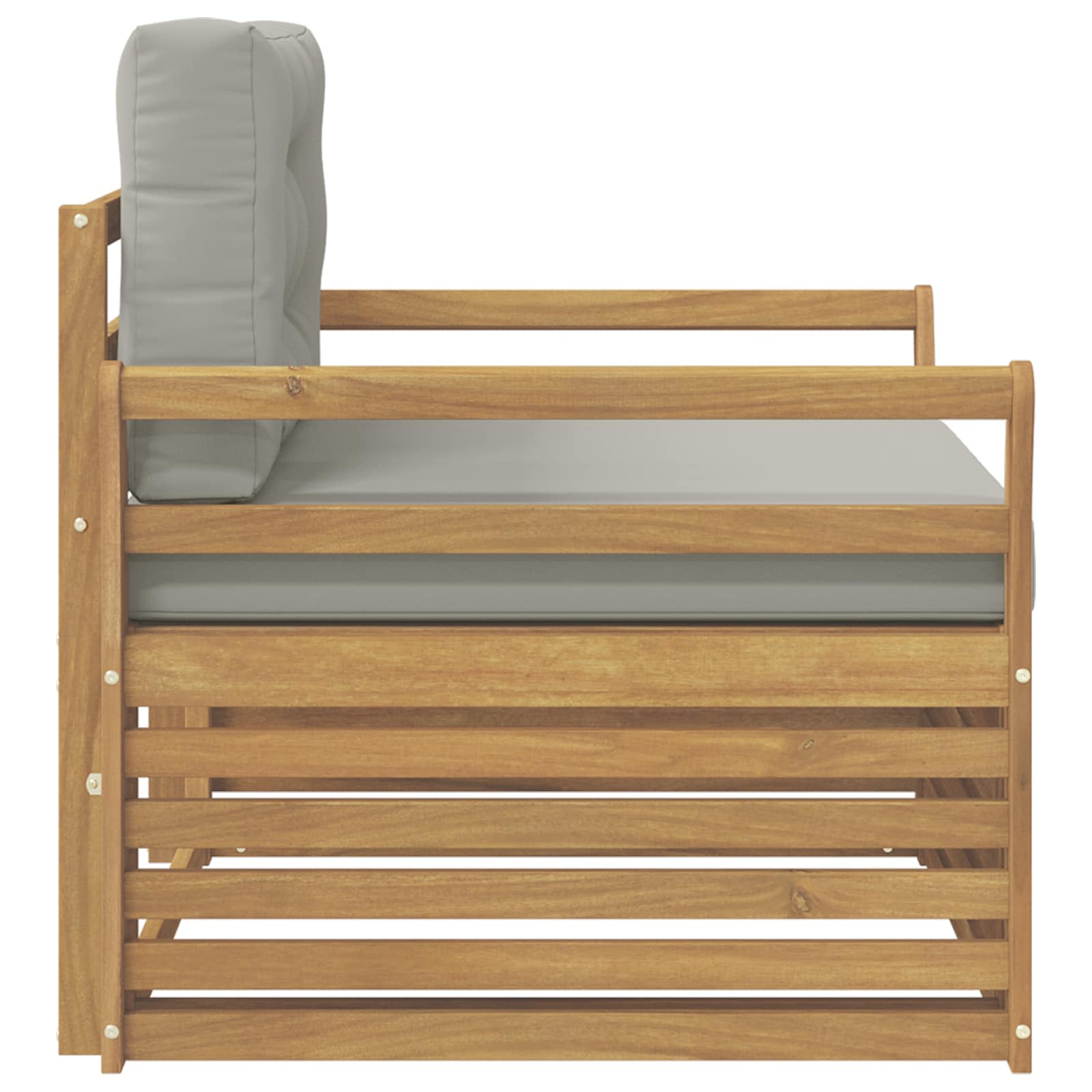 2 Stück Outdoor-Sofa Natur