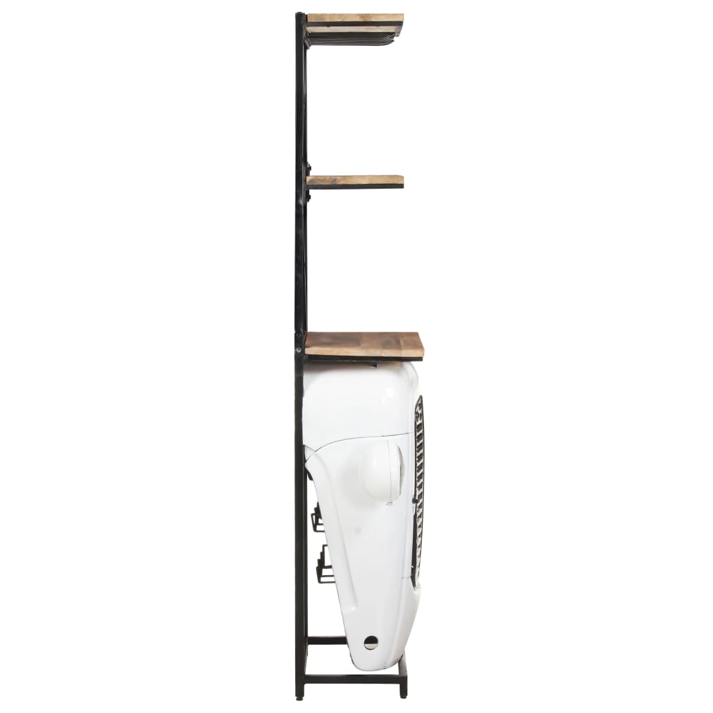 Traktor-Weinschrank 49x31x172 cm Mango Massivholz