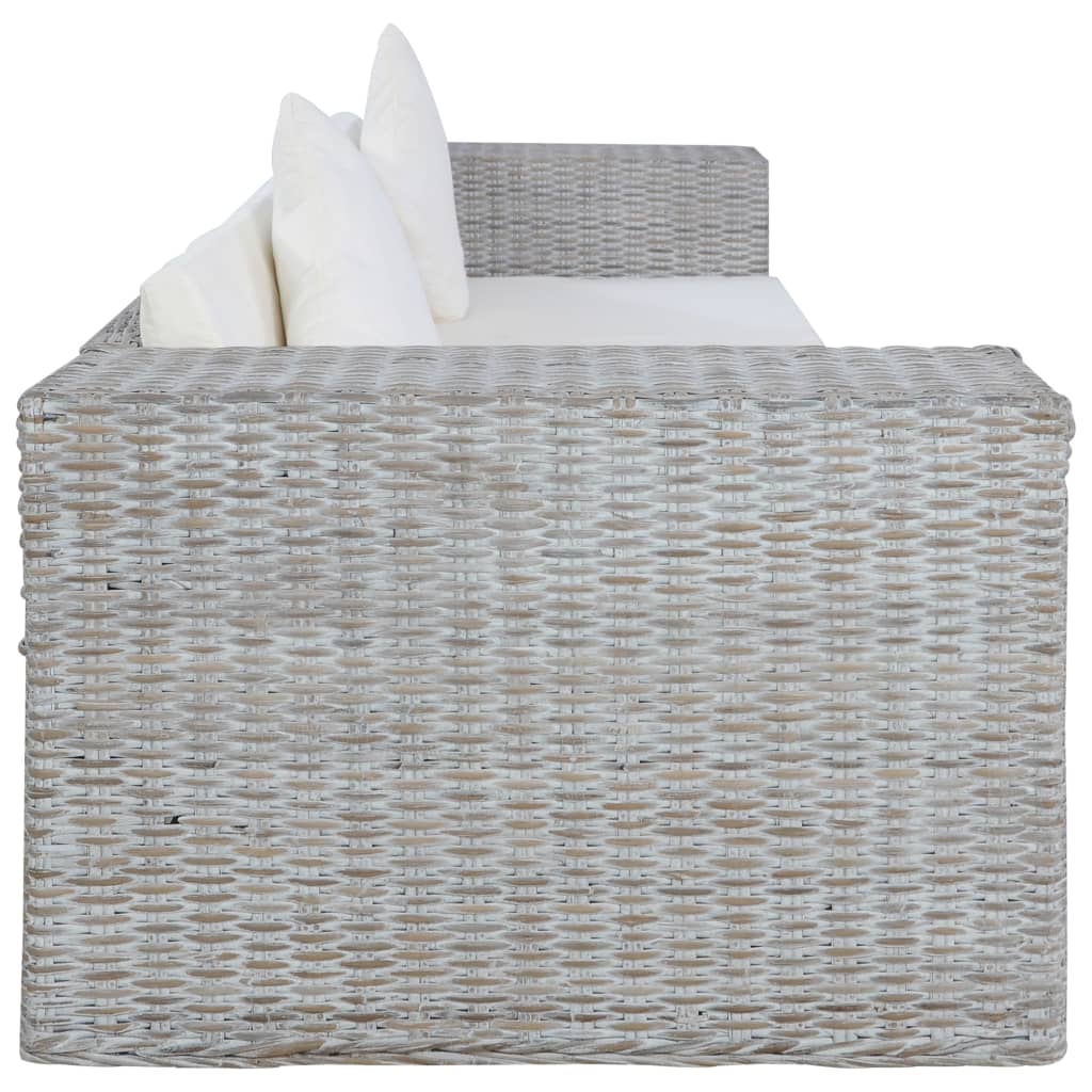 2-Sitzer Sofa Echtes Rattan