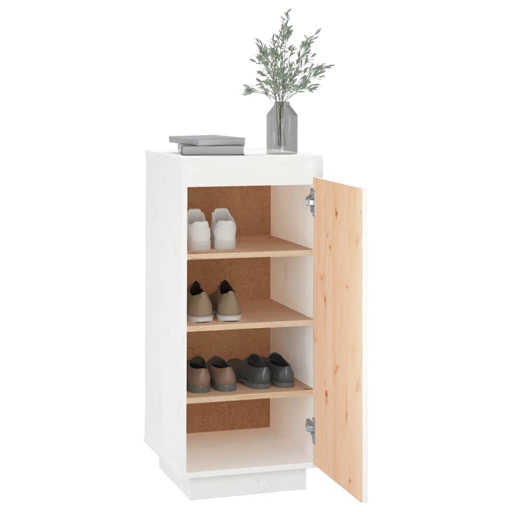 Schuhschrank 35x35x80 cm Massivholz Kiefer