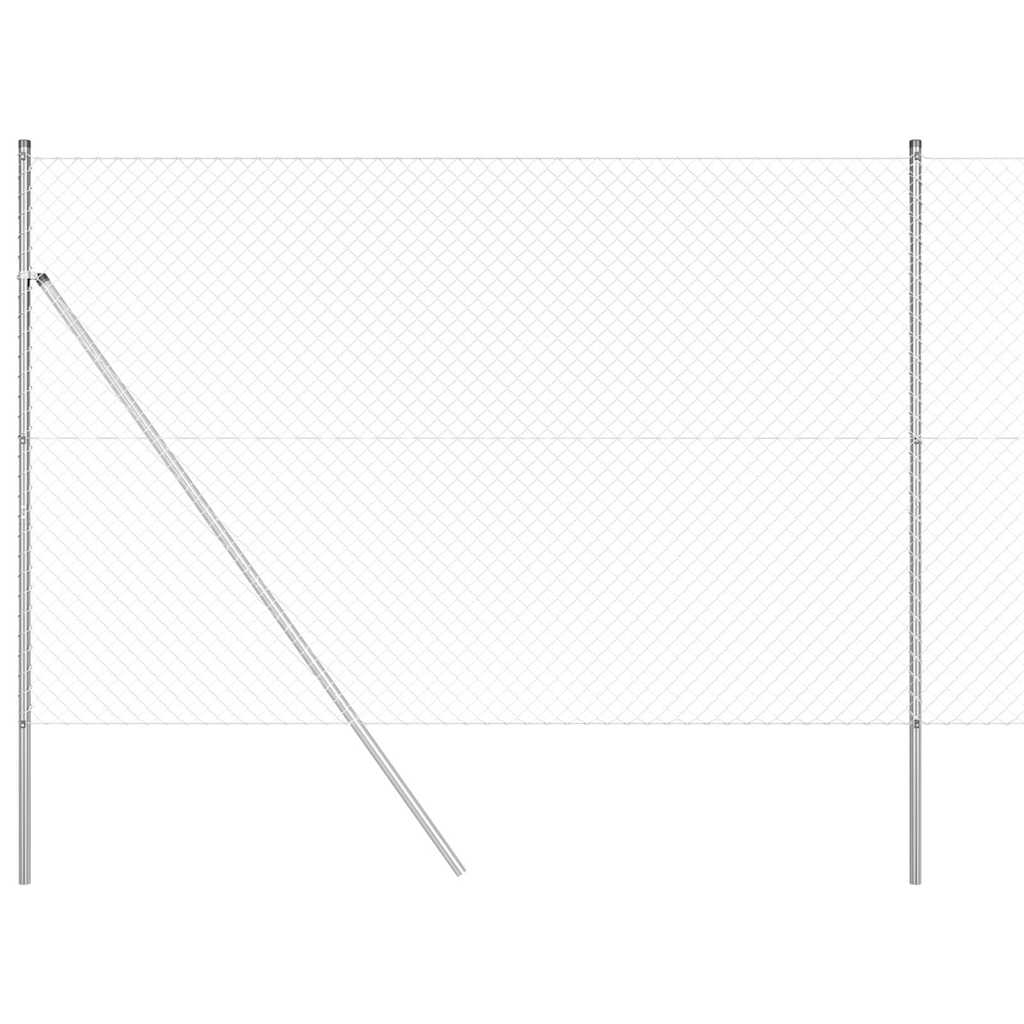 Outdoor Kettenglied-Zaun Erdfixierung 10 x 0,4 m Grün Netz