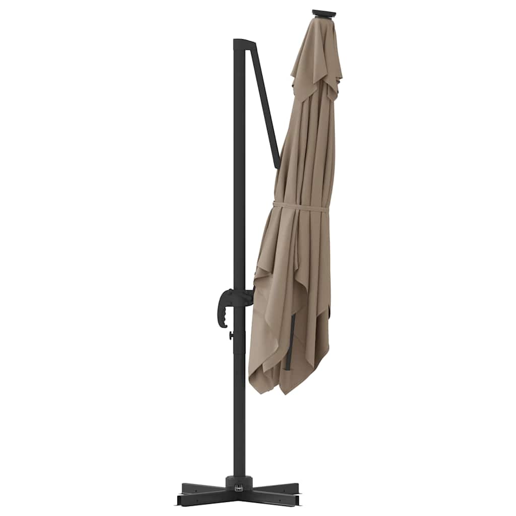 Roma Parasol Beige 286 x 284 x 265 cm Aluminium und Polyester