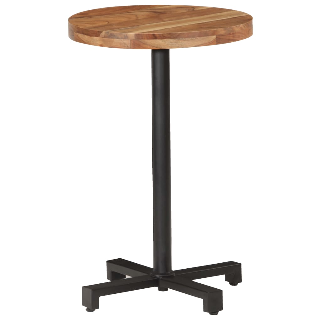 Bistrotisch Rund Ø60x75 cm Raues Mangoholz