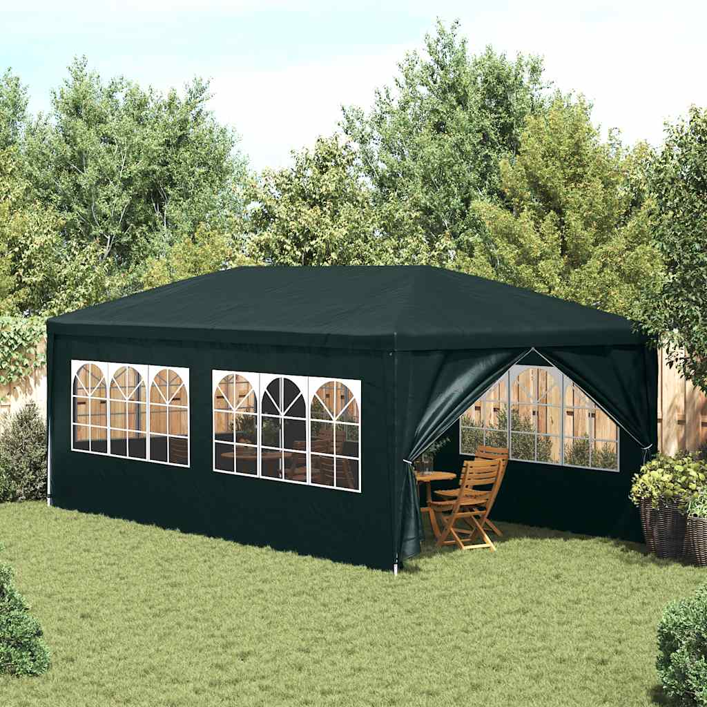 Party-Zelt 400 x 300 x 255 cm Rot PE und Stahl