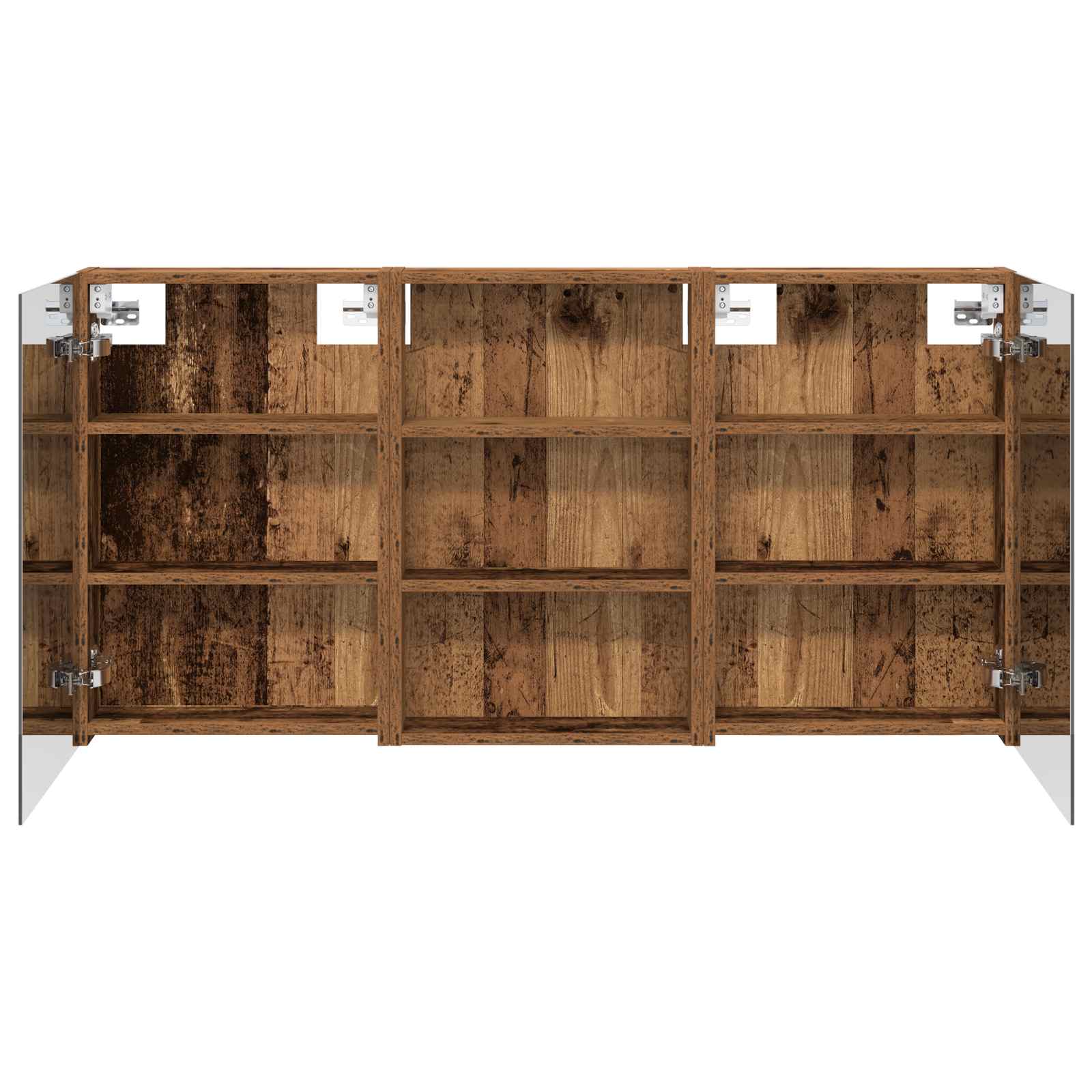 Badezimmerschrank-Set 3 pcs 80 x 10,5 x 50 cm Holzwerkstoff