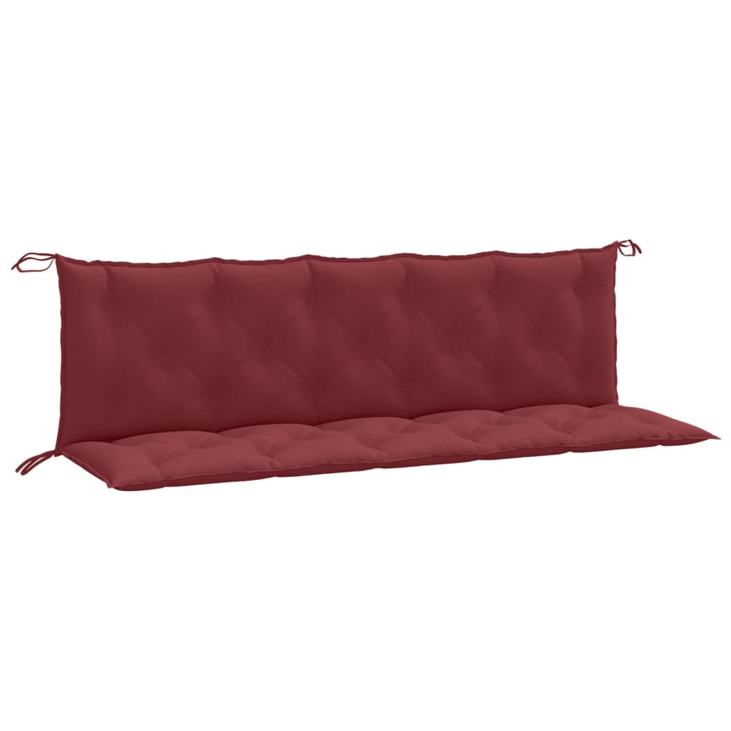 Gartenbank-Auflagen 2 Stk. Melange Anthrazit 100x50x7 cm Stoff