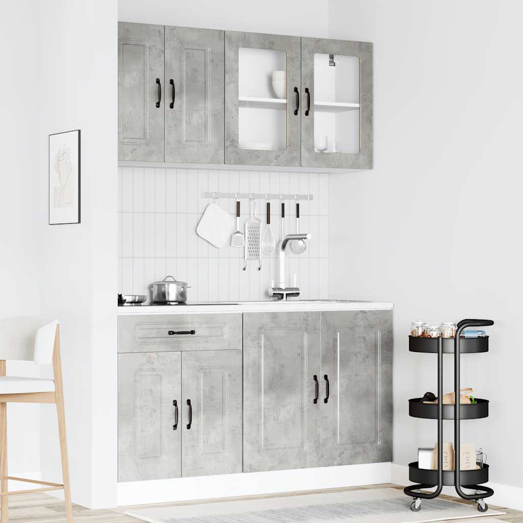 4-tlg. Küchenschrank-Set Kalmar Weiß Holzwerkstoff