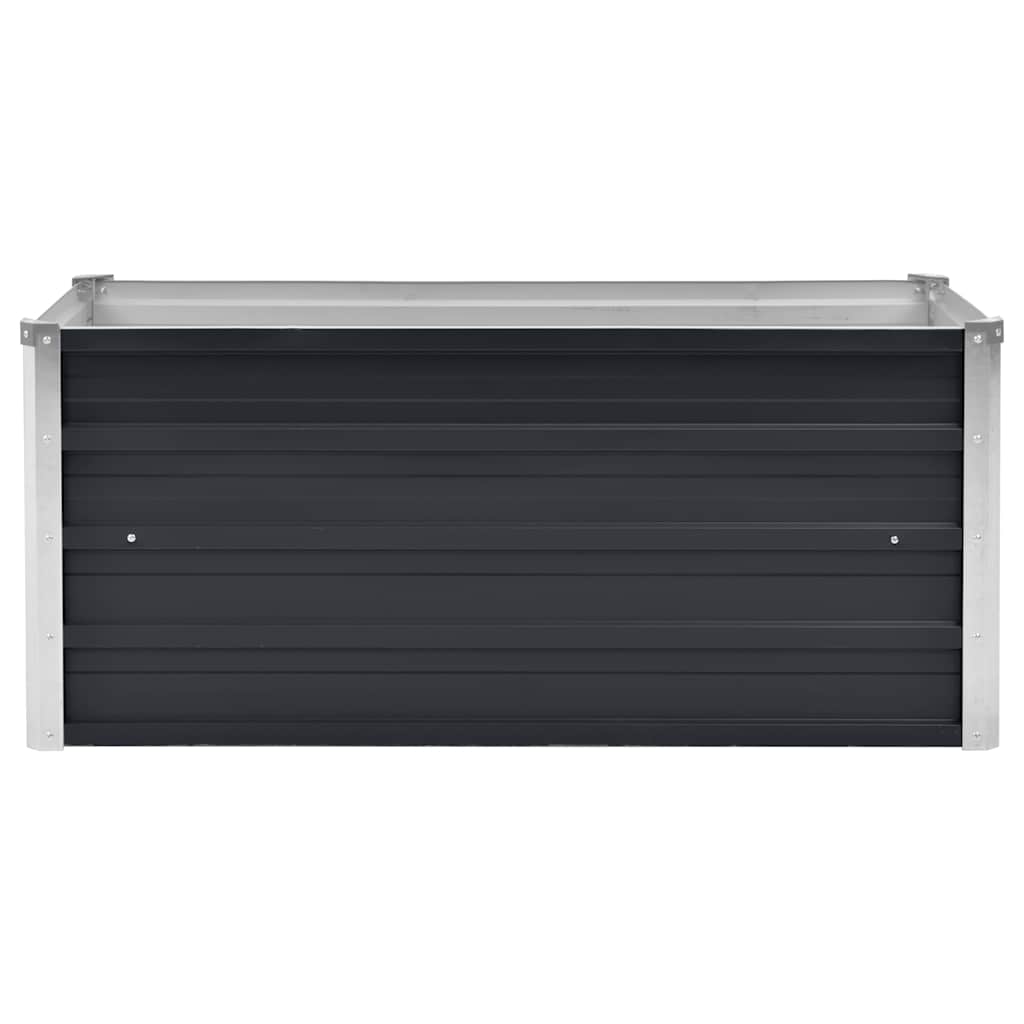 Hochbeet Anthrazit 160 x 80 x 77 cm Verzinkter Stahl
