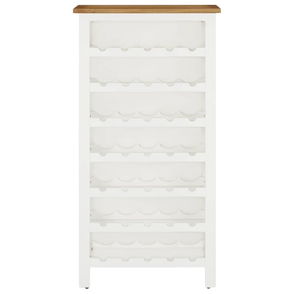 Weinschrank 56 x 32 x 110 cm Massivholz Eiche