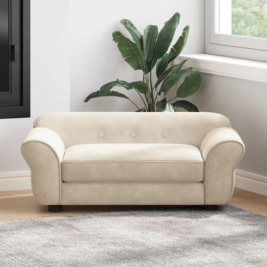 Hundesofa Dunkelgrau 72x45x30 cm Plüsch