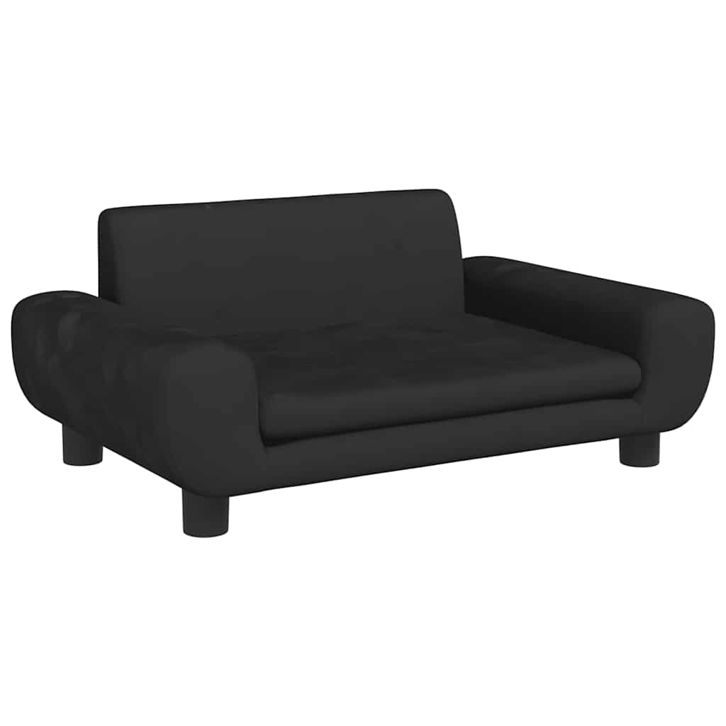 Kindersofa Blau 100x54x33 cm Samt