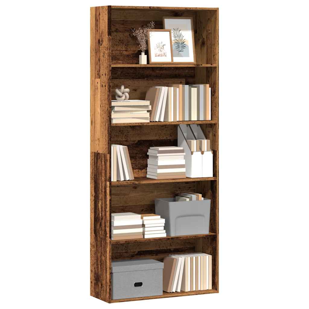Bücherregal Weiß 80x30x189 cm Holzwerkstoff