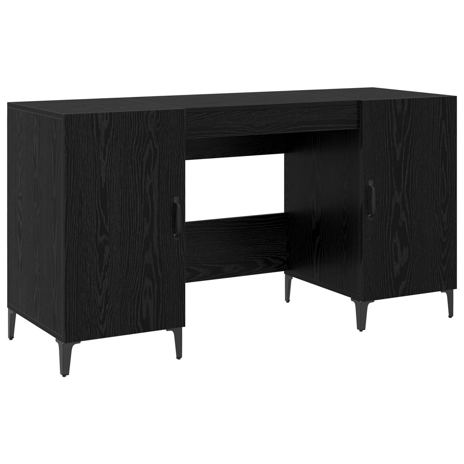 Schreibtisch mit Tür Altholz 140 x 50 x 75 cm Holzwerkstoff
