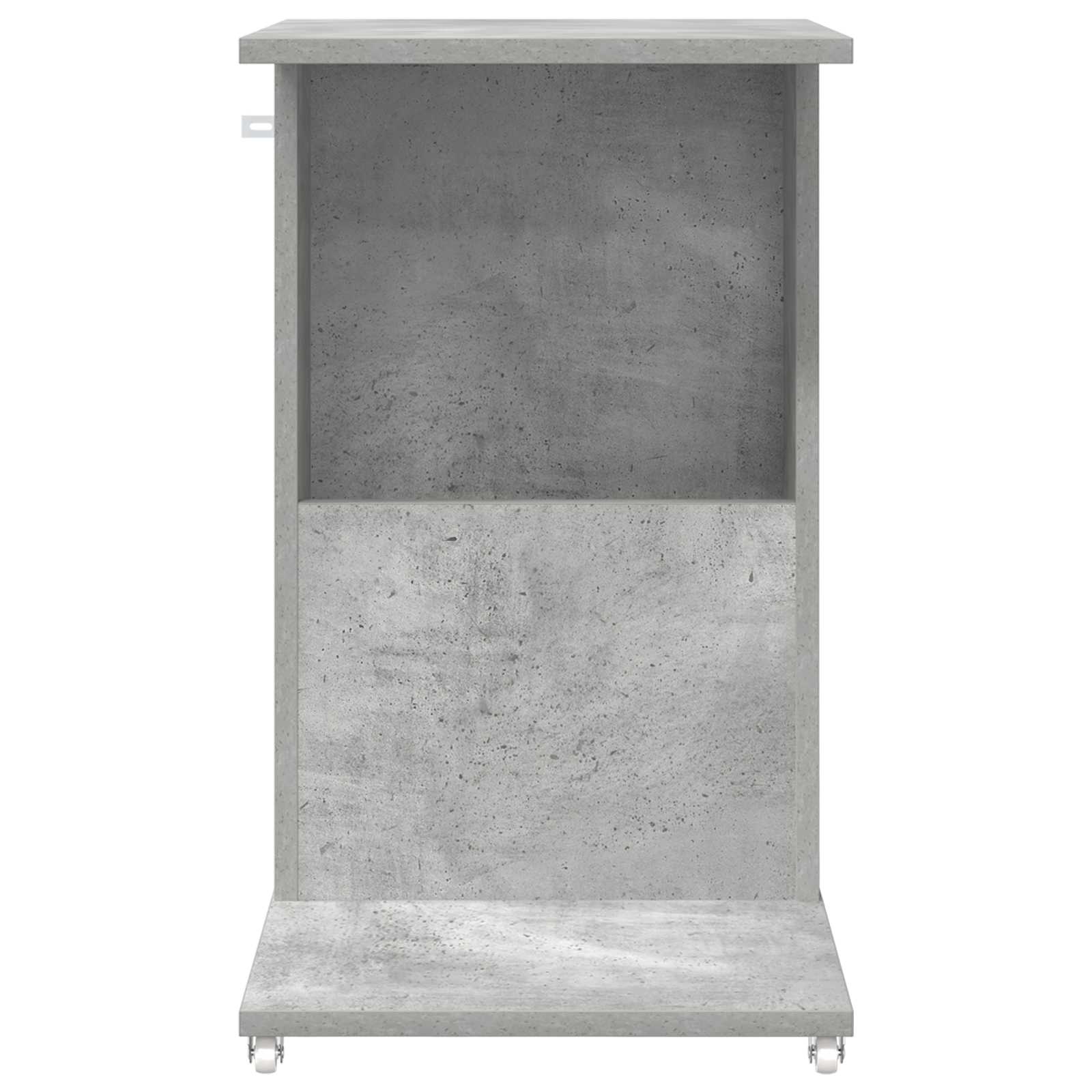 Beistelltisch Mit Rad Weiß 40 x 35 x 60 cm Holzwerkstoff