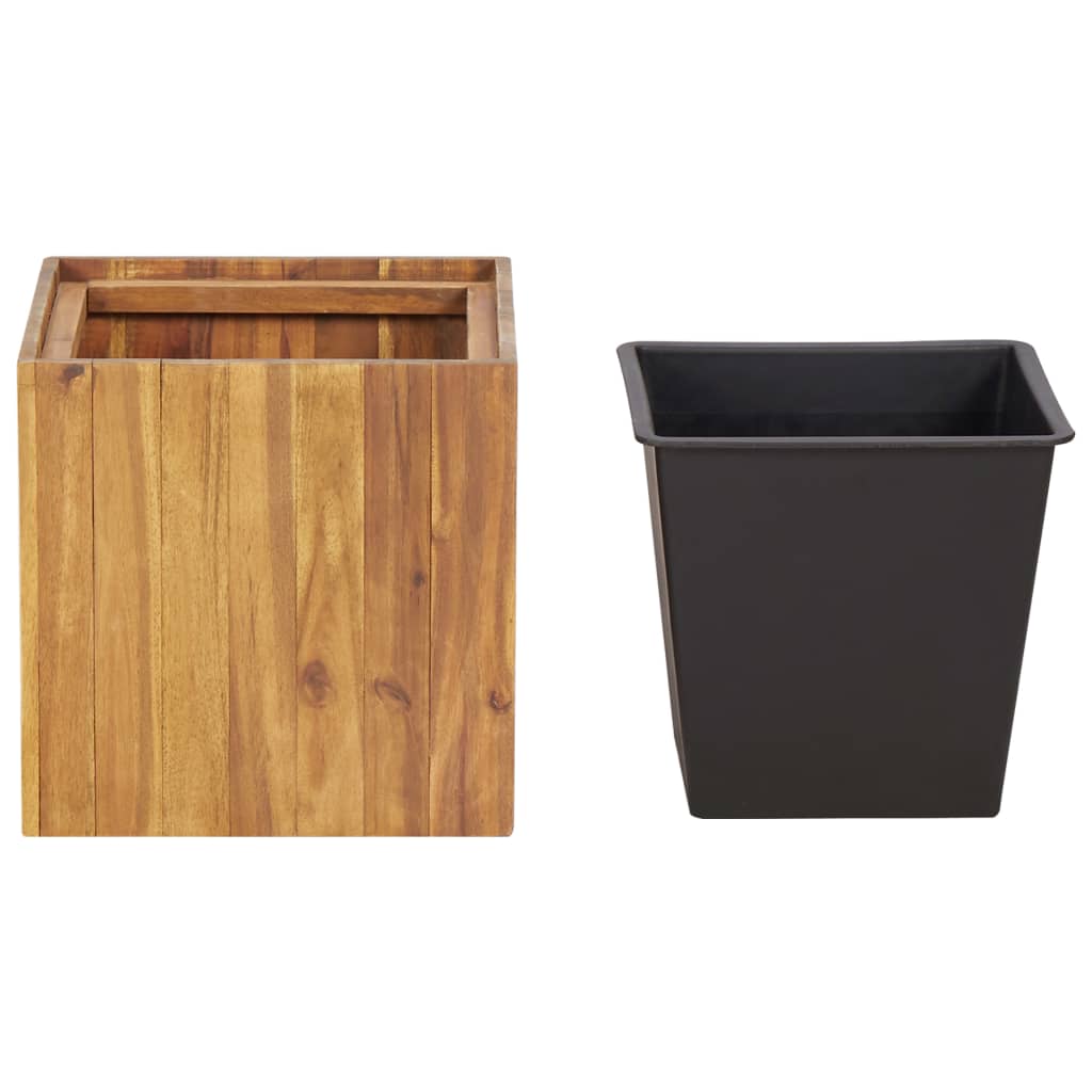 Garten-Hochbeet 24,5x24,5x25 cm Massivholz Akazie