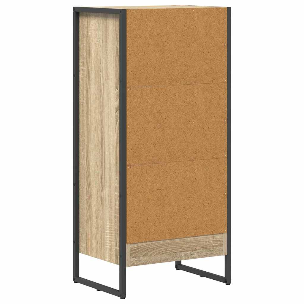 Bücherregal 2 pcs Schwarz Eichen-Optik 60 x 30 x 189,5 cm