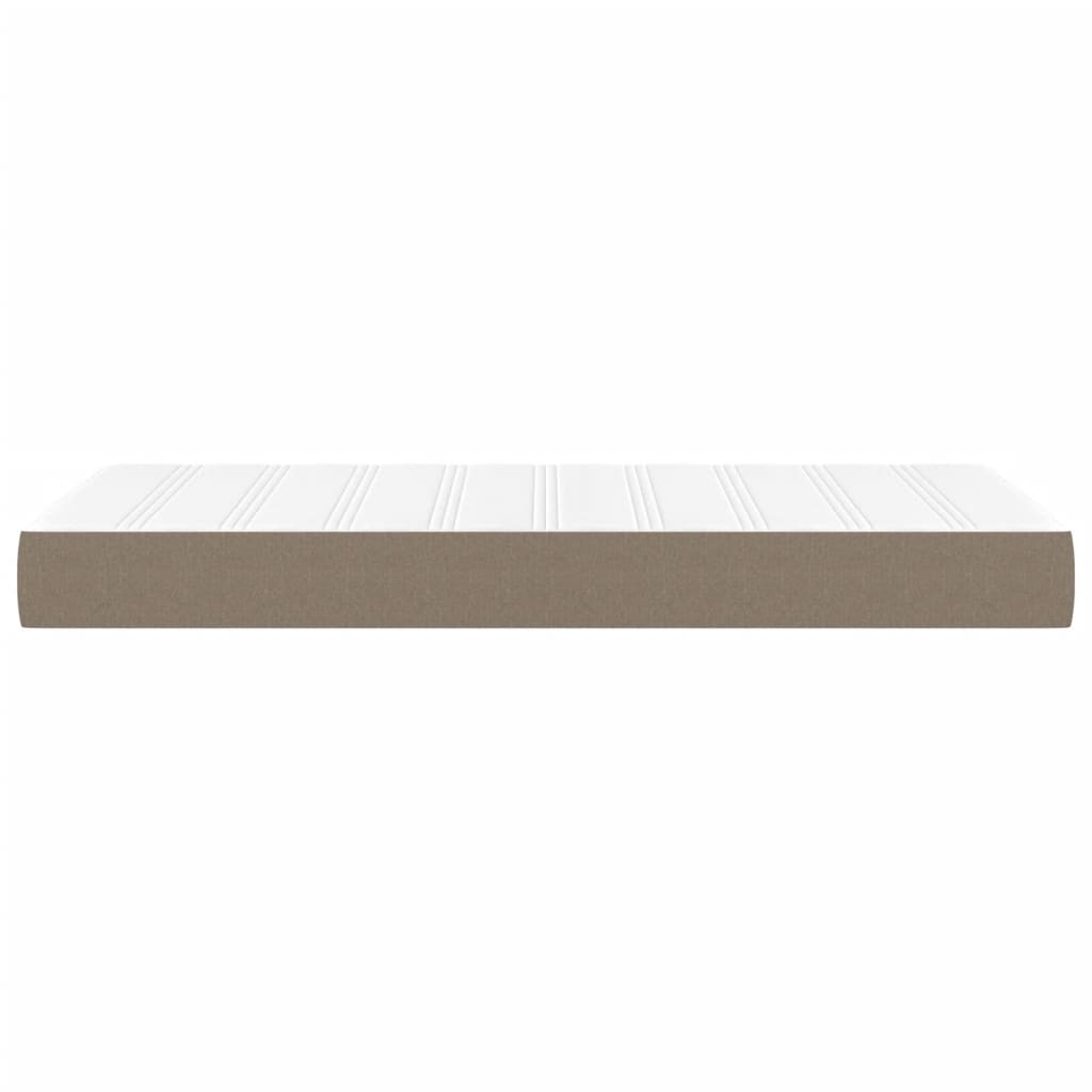 Taschenfederkernmatratze Mittel Hellgrau 80x200x20 cm Stoff