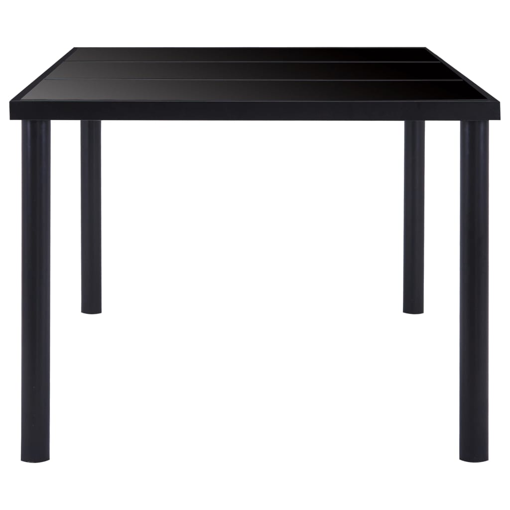 Esstisch Schwarz 120 x 60 x 75 cm Hartglas