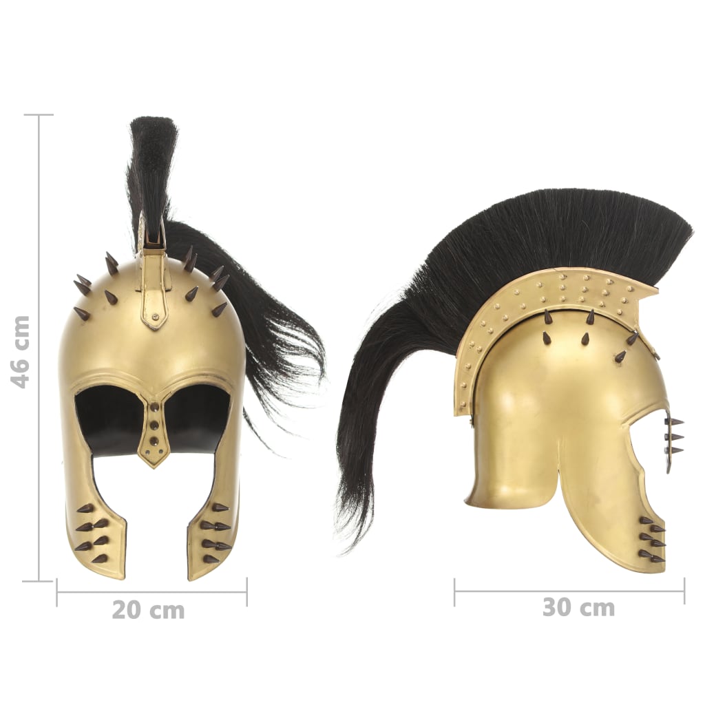Preußische Pickelhaube Antik Replik für LARP Schwarz Stahl