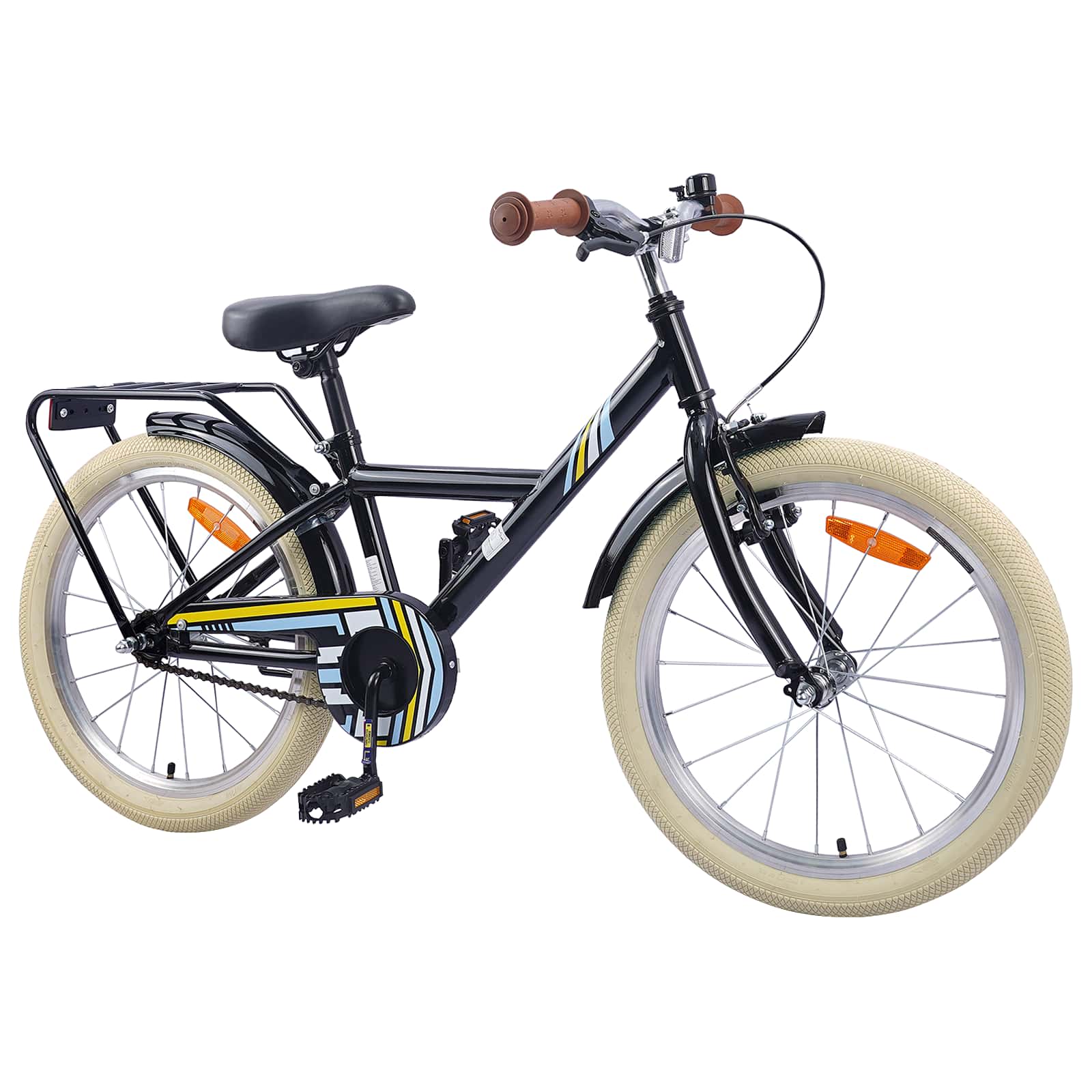 Kinderfahrrad 12 Zoll für 2-4 Jahre alt Schwarz
