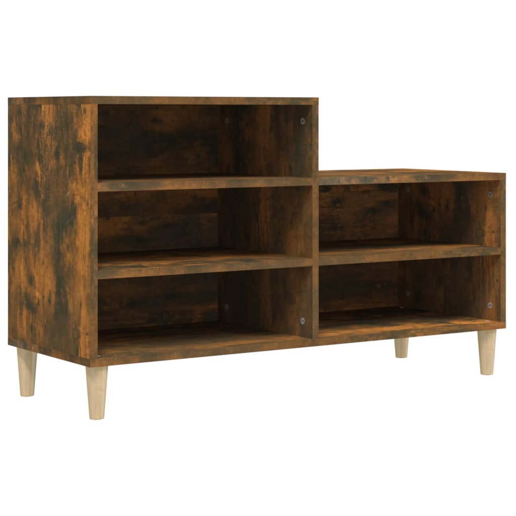 Schuhregal Weiß 102x36x60 cm Holzwerkstoff