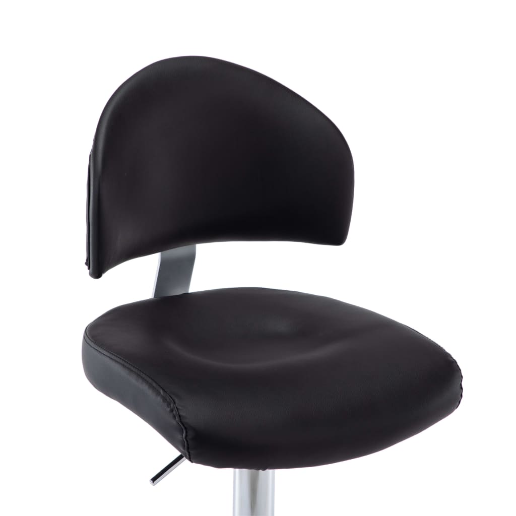 Barhocker Schwarz Kunstleder