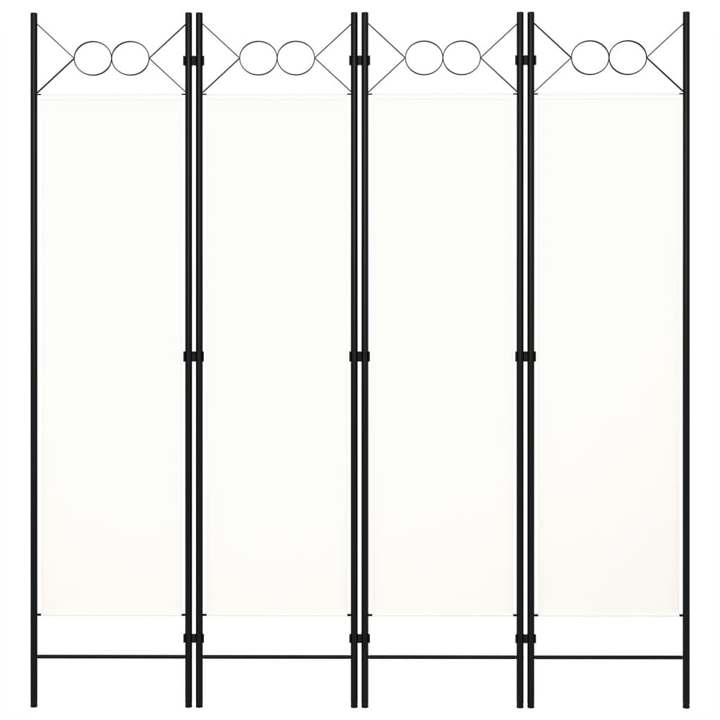 5-tlg. Raumteiler Anthrazit 200 x 180 cm