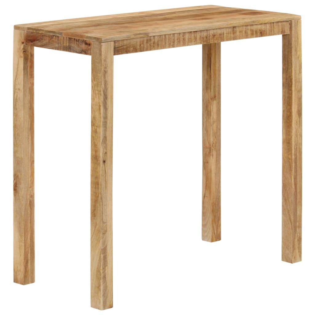 Konsolentisch 110x35x76 cm Raues Mangoholz