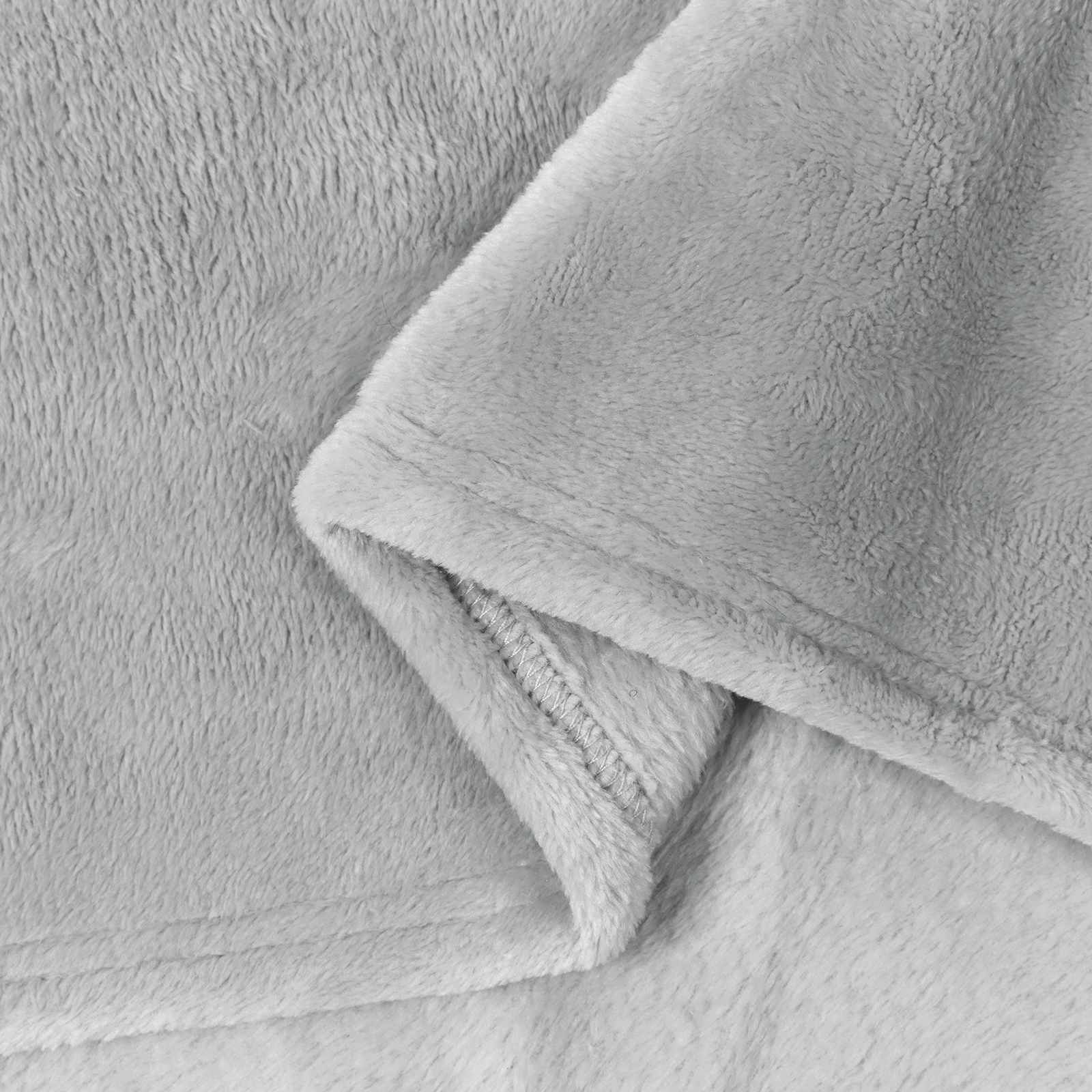 Überwurfdecke Beige 130 x 150 cm Fleece