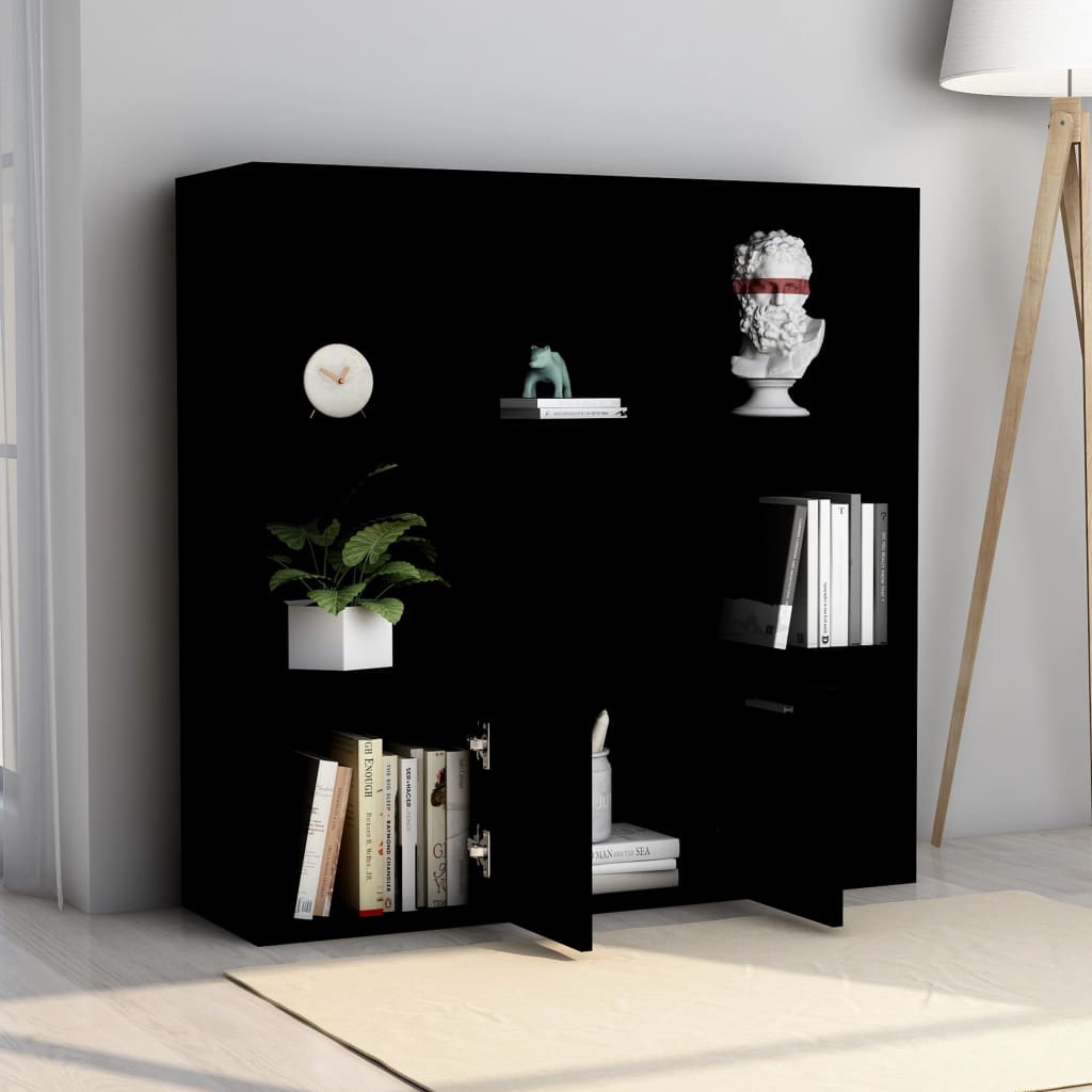 Bücherregal Weiß 98x30x98 cm Holzwerkstoff