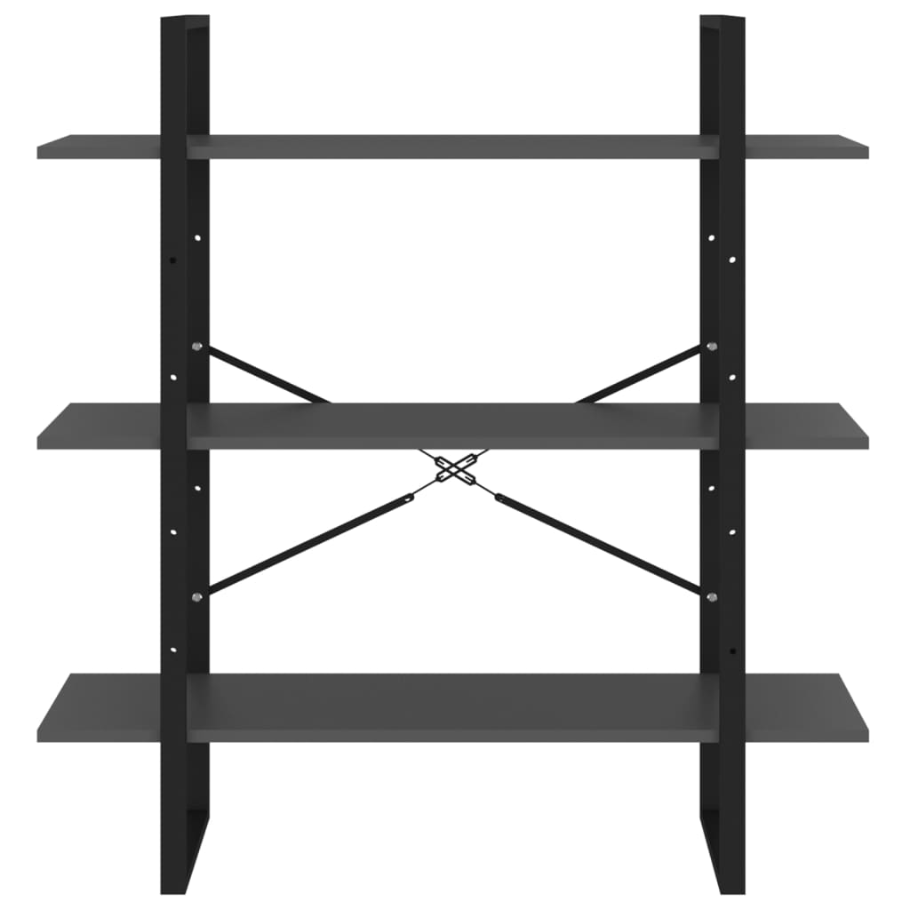 Bücherregal Weiß 100x30x105 cm Holzwerkstoff