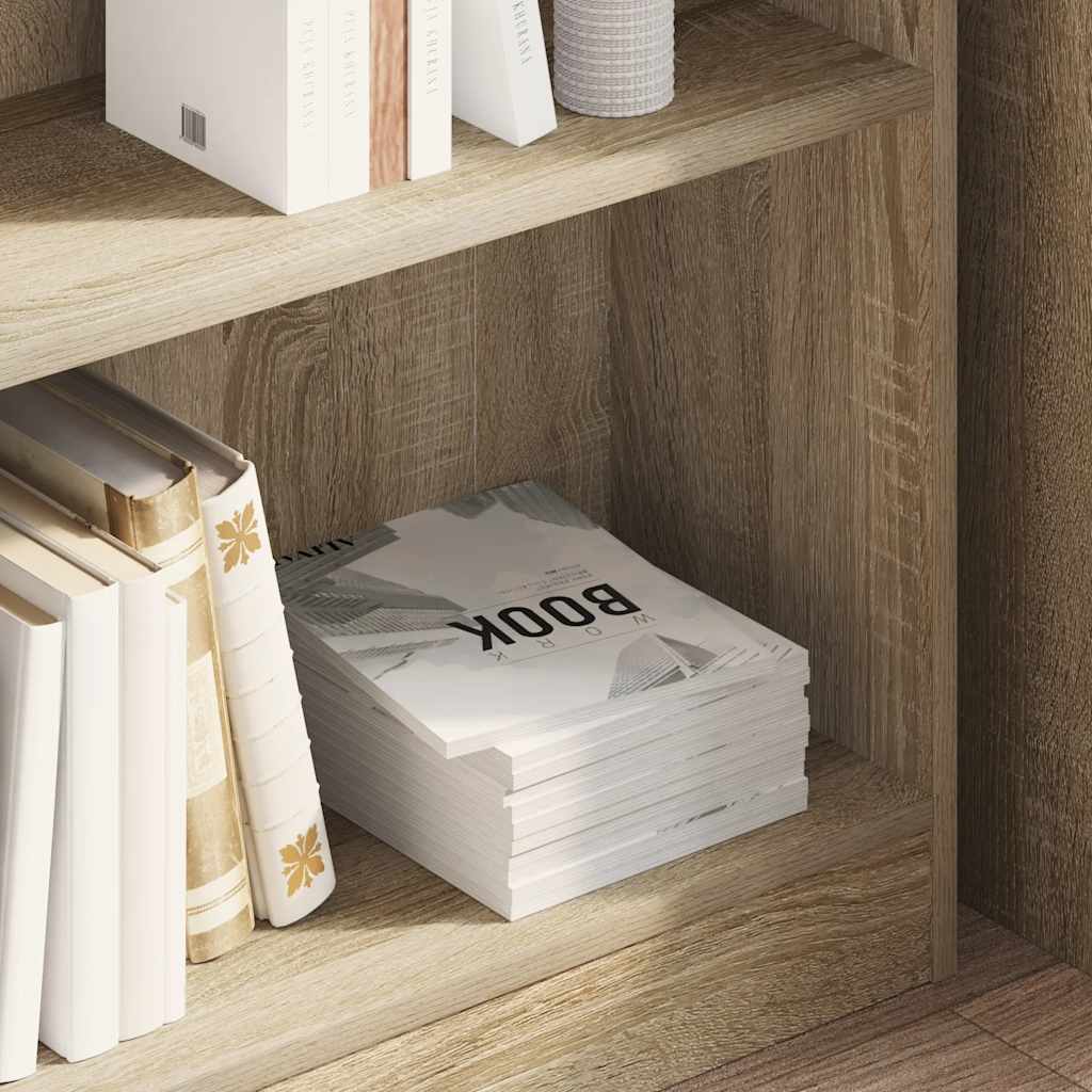 Bücherregal Weiß 40x24x75 cm Holzwerkstoff