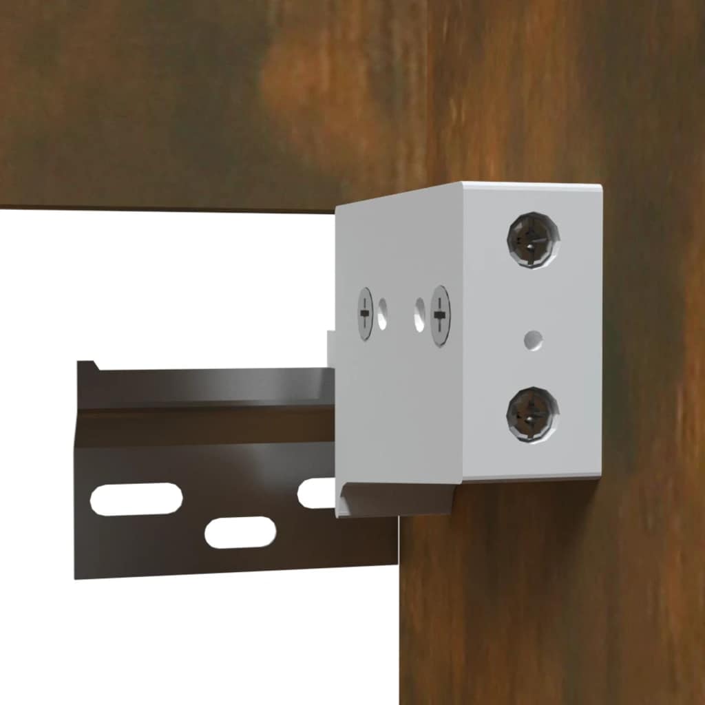 Badschrank mit Spiegel Weiß Holzwerkstoff