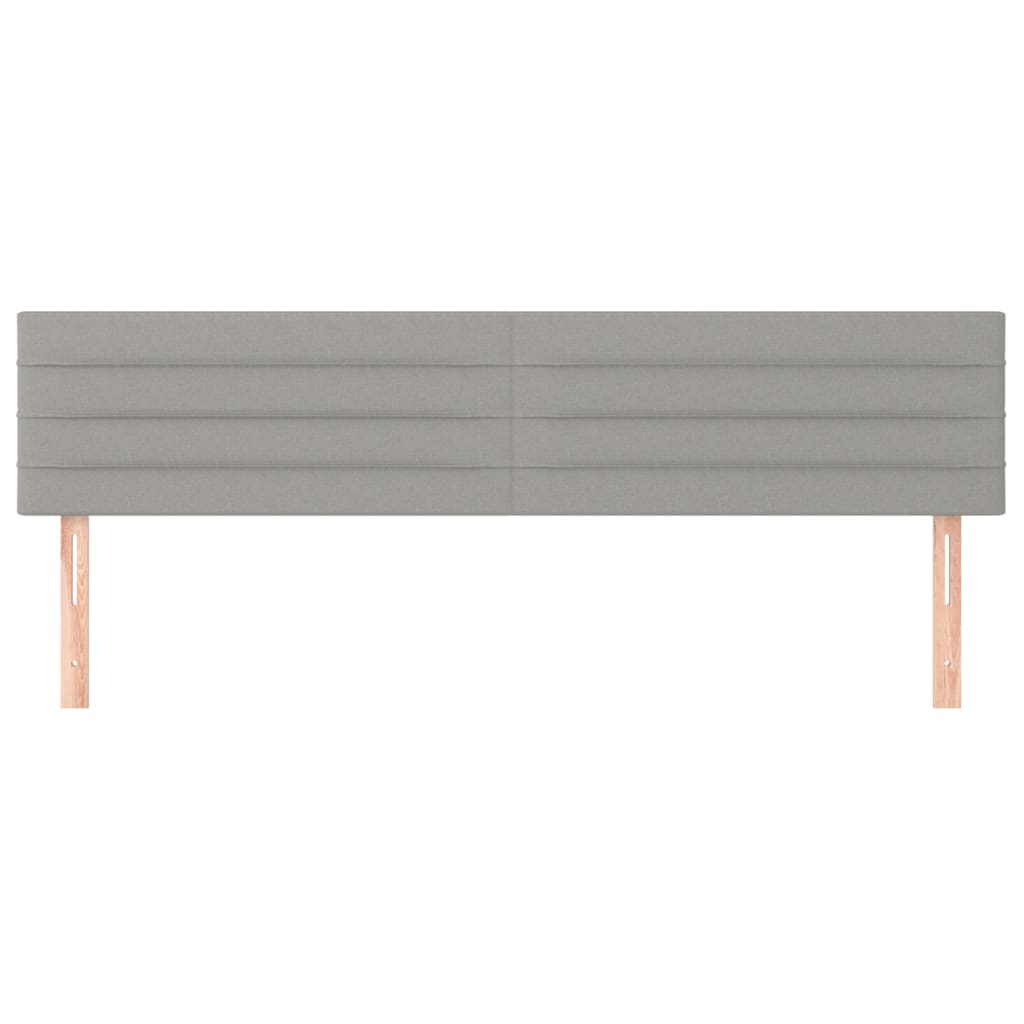 Kopfteil Hellgrau 80x5x118/128 cm Stoff